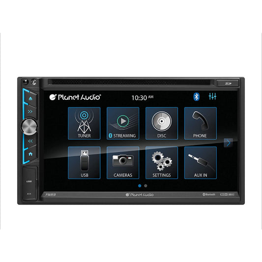 Planet Audio P9695BRC 2-DIN In-Dash Bluetooth DVD Receiver w/ 6.95" Touchscreen