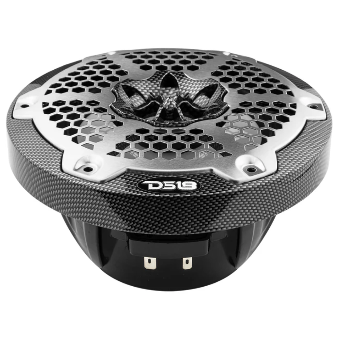 DS18 CF-65M 6.5" 2-Way 300W Max 4-Ohm Coaxial Marine Speakers w/ RGB LED Lights