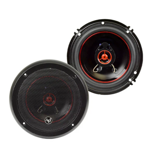 Audiopipe CSL-1622R 6" 2-Way 250W Max Power 4-Ohm Car Audio Coaxial Speakers