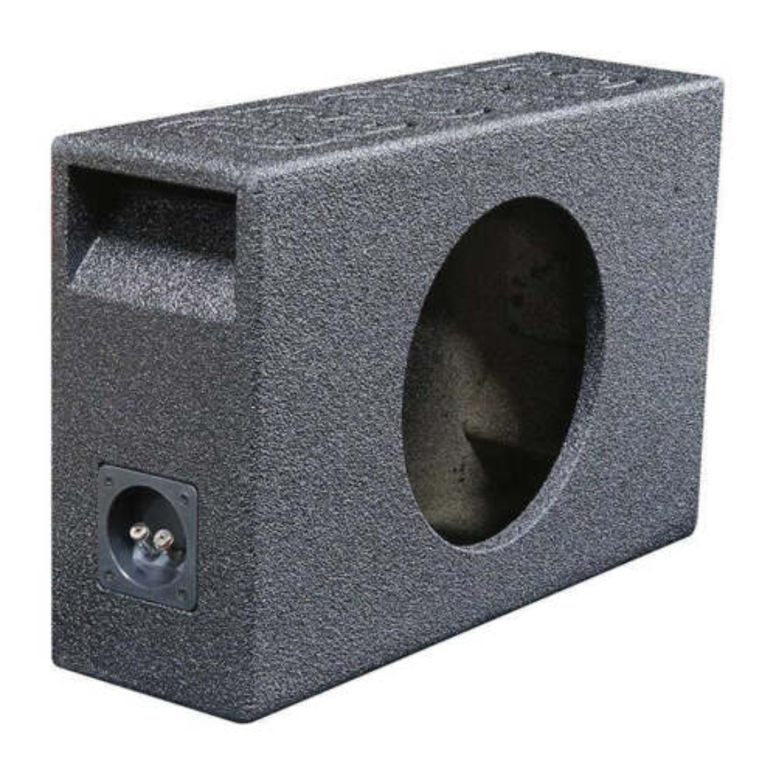 QPower QBSHALLOW110V Single 10" Vented Side Ported Truck Box Subwoofer Enclosure