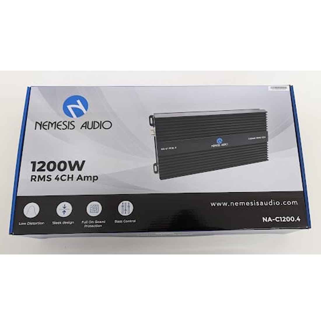 Nemesis Audio NA-C1200.4 1200 W RMS 4-Channel Car Stereo Amplifier