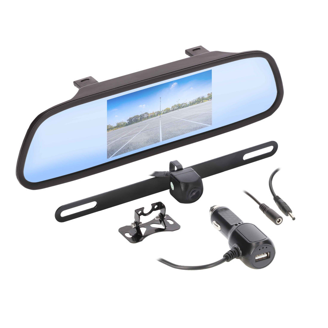 IBEAM TE-WKMR43 Wireless 4.3 Inch Mirror/Monitor and Camera