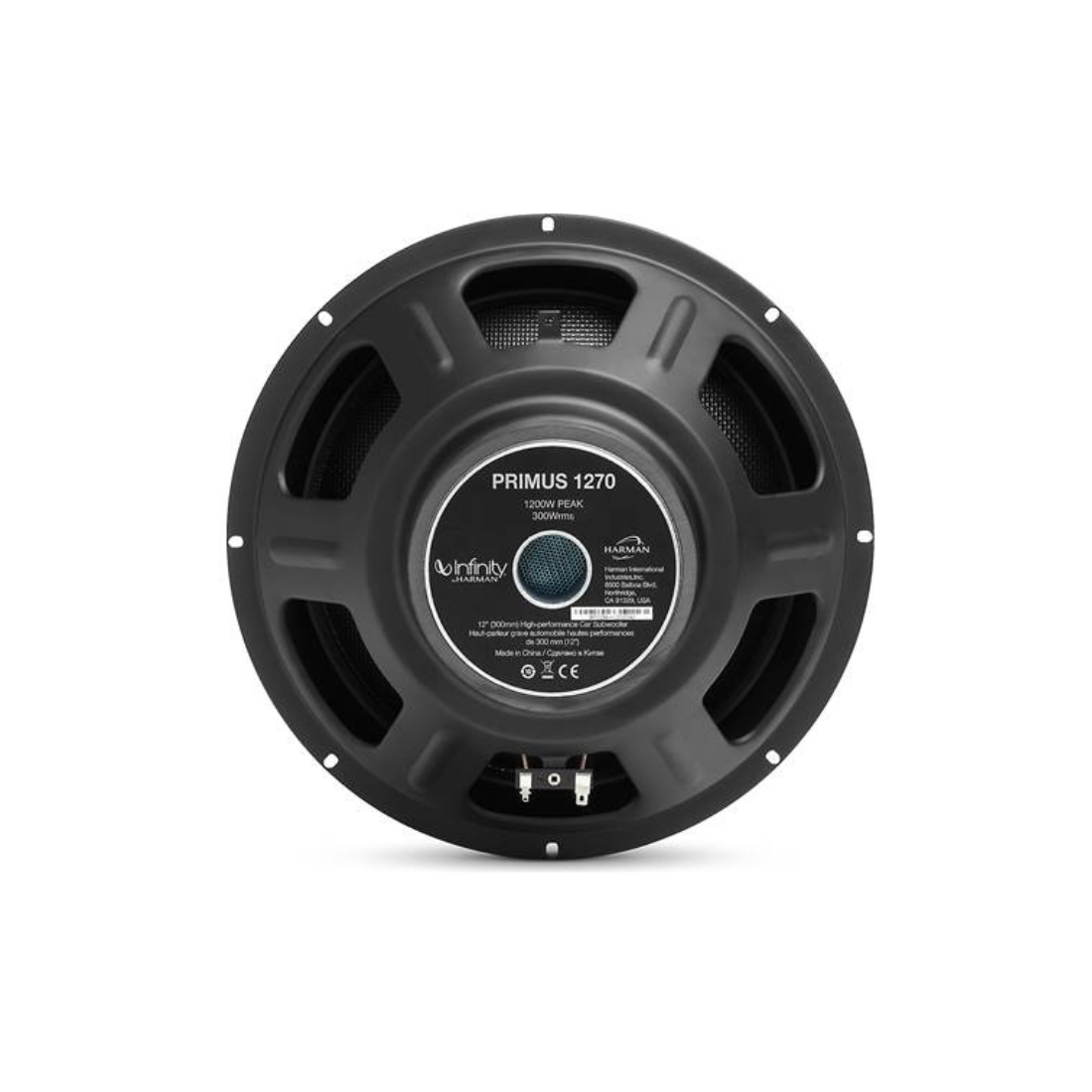 Infinity PRIMUS 1270 12" 1200W Peak 4-Ohm High-performance Car Audio Subwoofer