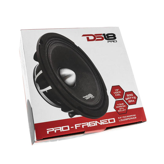 DS18 PRO-FR6NEO 500 W Max 6.5" 4-Ohm Stereo Full Range Car Audio Loudspeaker