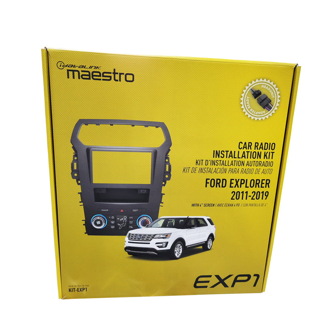 iDatalink Maestro KIT-EXP1 Car Radio Installation Kit for Ford Explorer 2011-19