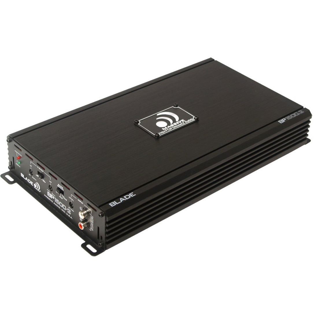 Massive Audio BP1500.2 2-Channel 1500W Peak Full Range Class-AB Car Amplifier