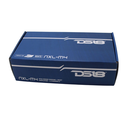 DS18 NXL-M4 1800W Max 4-Channel Full-Range Class-D Marine Powersports Amplifier