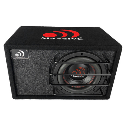 Massive Audio BG-6 6.5" 500W Max 2-Ohm Pre-Loaded Subwoofer in Ported Enclosure