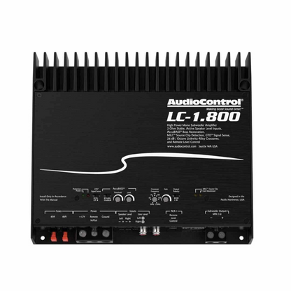 AudioControl LC1.800, LC Series Class D Monoblock Subwoofer Amplifier - 800W RMS