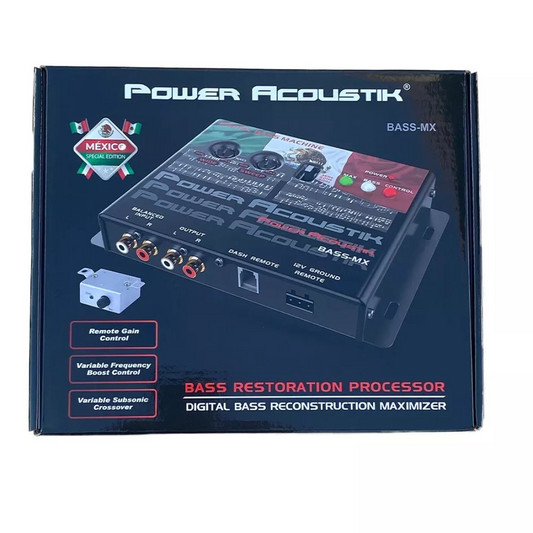 Power Acoustik BASS-MX Digital Bass Restoration Processor w/ Remote Gain Control