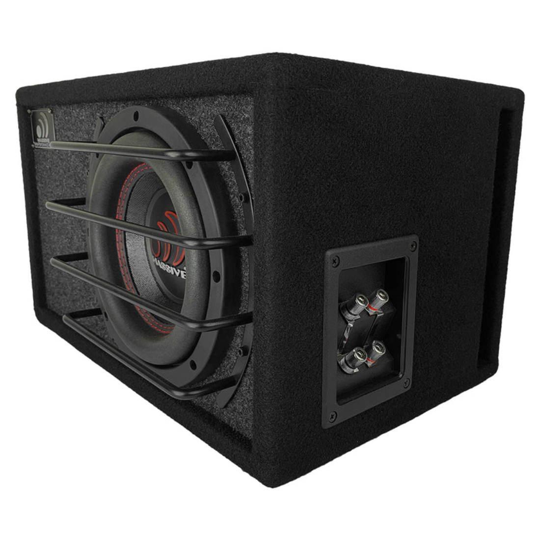 Massive Audio BG-6 6.5" 500W Max 2-Ohm Pre-Loaded Subwoofer in Ported Enclosure