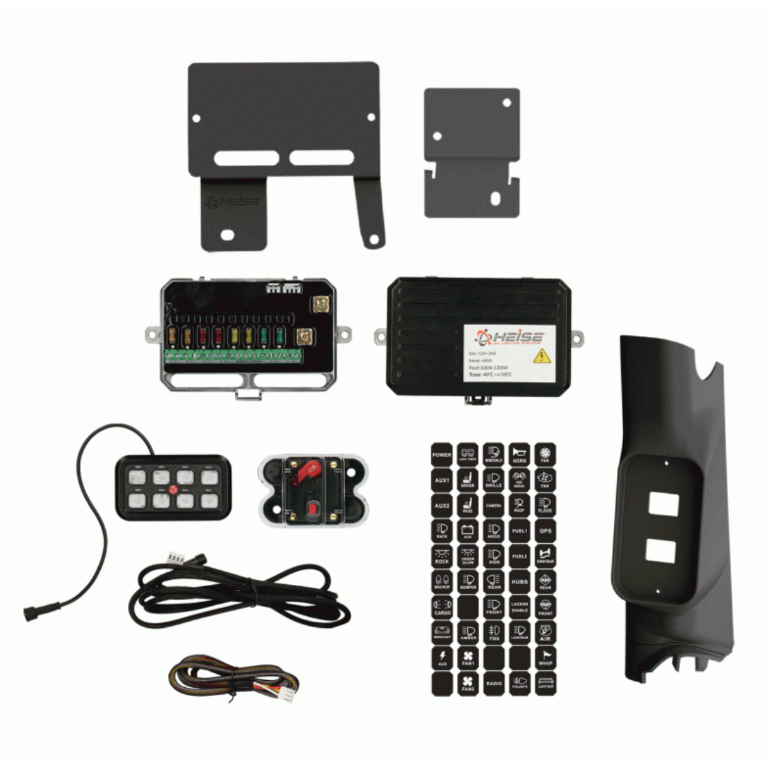 Metra JP-APS-JK A-Pillar 8-Gang Switch Panel System for Jeep Wrangler JK 2007-18