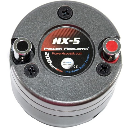 Power Acoustik NX-5 Pro 1" 100 Watts Max 3-Ohm Car Audio Bullet Tweeter (Pair)