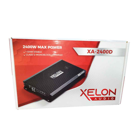 Xelon Audio XA-2400D 1-CH Monoblock 2400W Max Class-D 1-Ohm Stable Car Amplifier