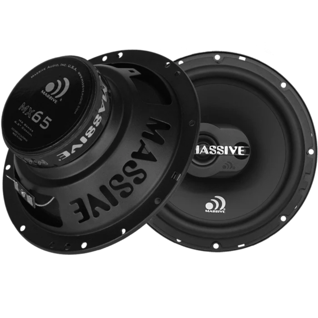 Massive Audio MX65V2 6.5" 2-Way 250 Watts Peak 4-Ohm Car Coaxial Speakers