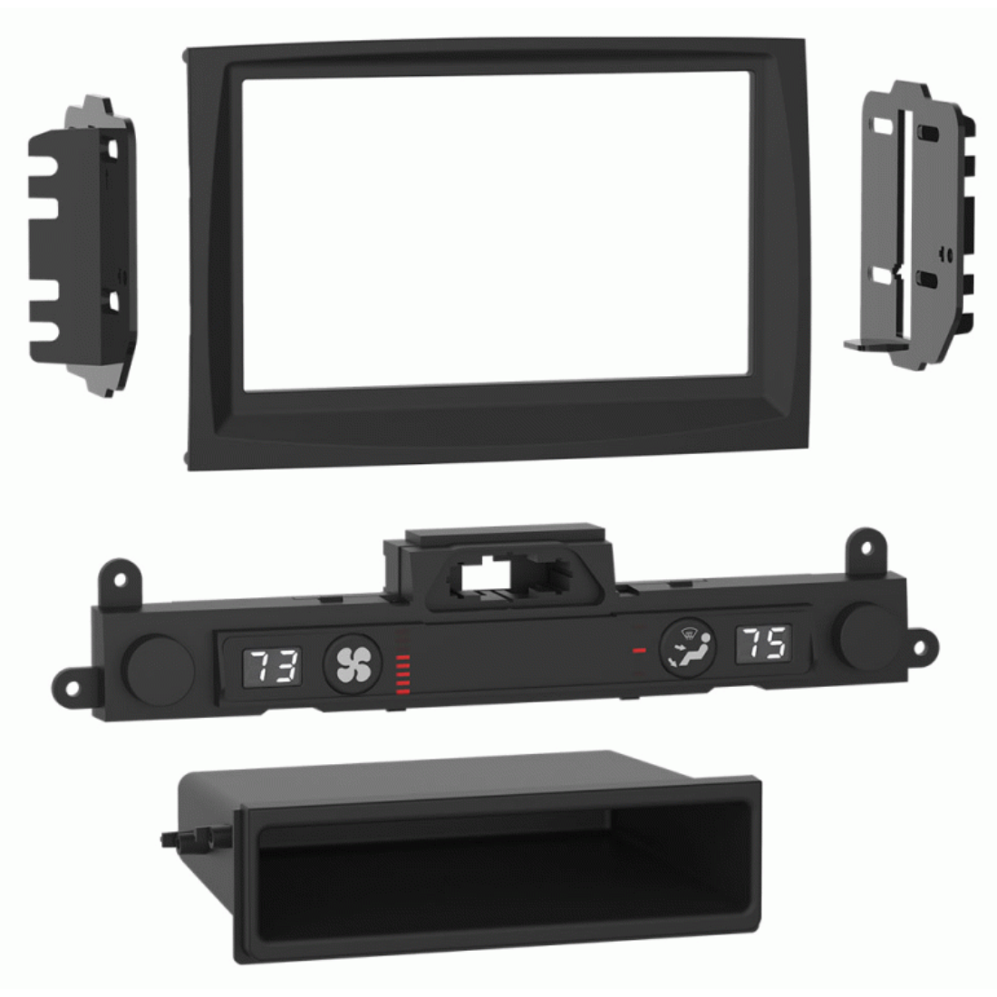 Metra 99-7389B 1-2 DIN Dash Kit for Kia Sportage 2017-19 (Non-NAV DisplayRadio)