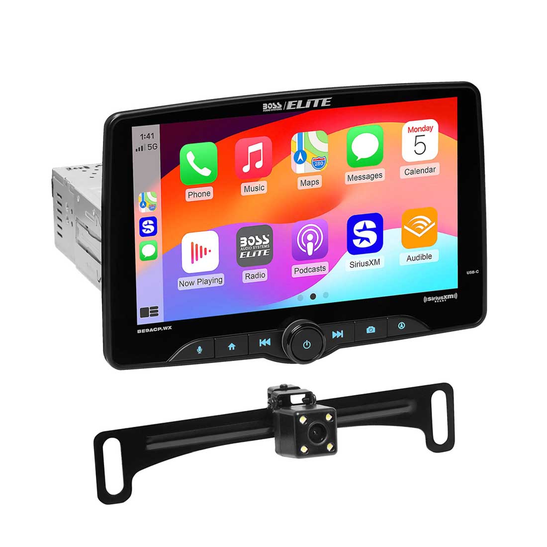 Boss Audio BE9ACP.WXC 1-DIN 9" Digital Multimedia Receiver and Back-Up Camera