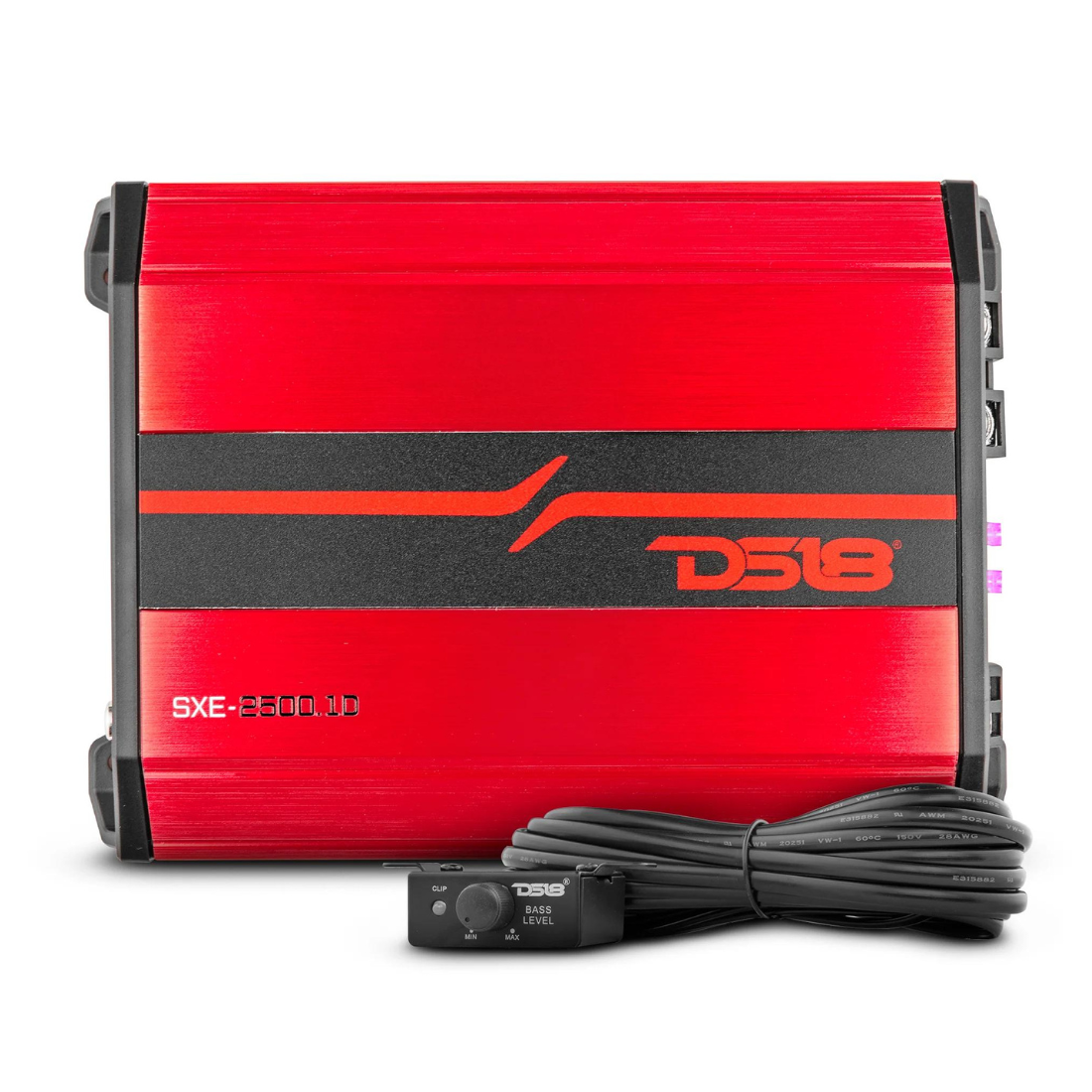 DS18 SXE-2500.1D/RD 1-CH Monoblock 2500W Peak Class-D Car Compact Amplifier