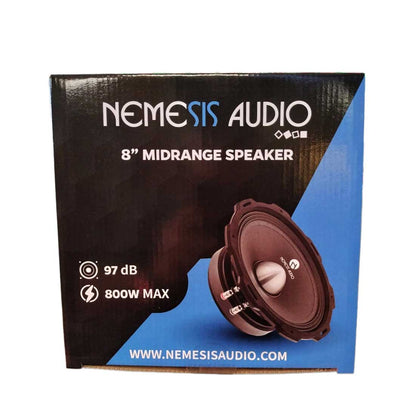 Nemesis Audio NA-8MR 300 Watts Max 4 Ohm 8" Midrange Car Audio Speaker