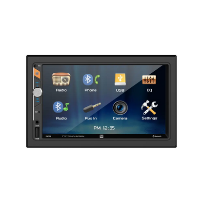 Dual DM724 2-DIN 7" Touchscreen Bluetooth Mechless Digital Multimedia Receiver