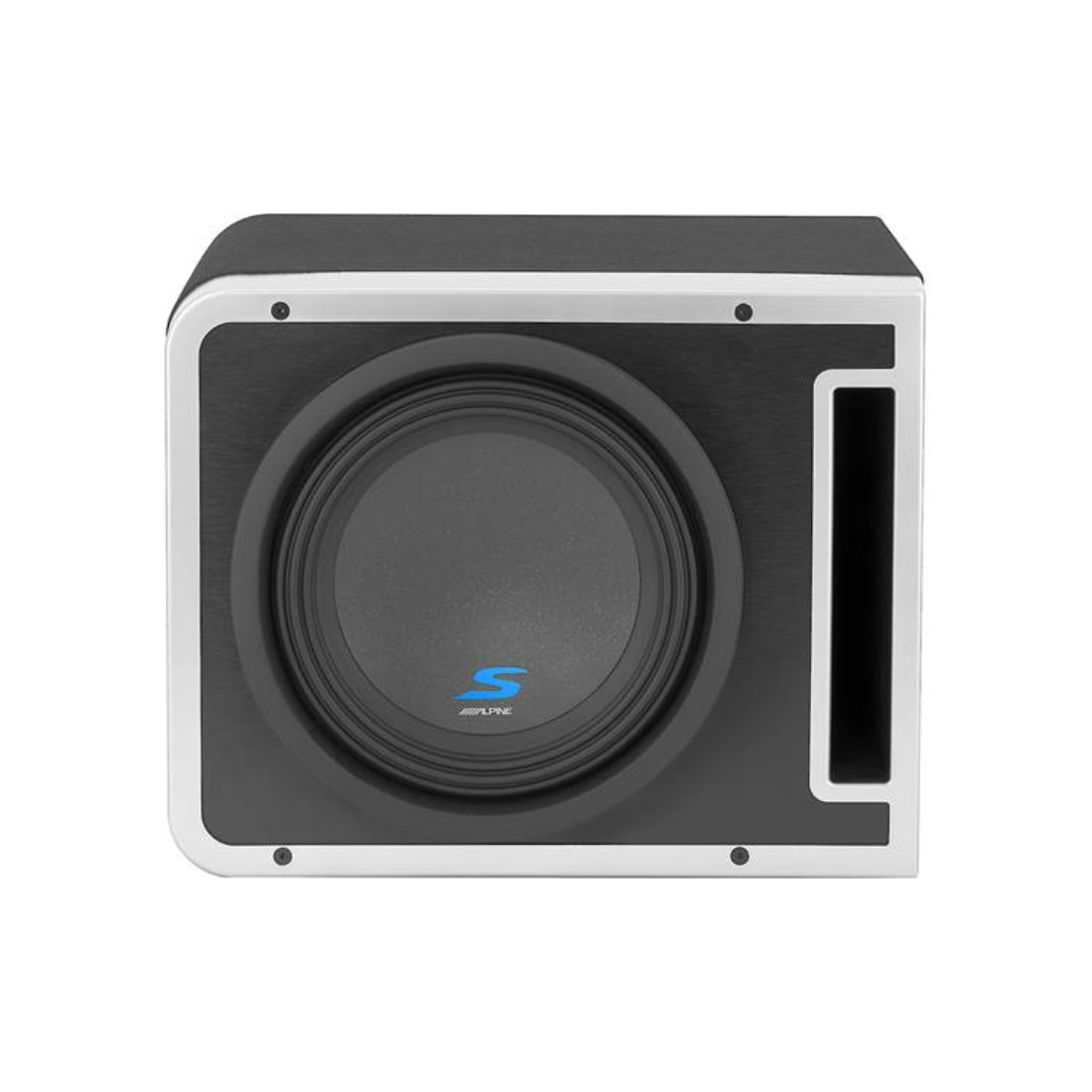 Alpine S-SB10V 10" 600W RMS Linkable Ported Car Audio Subwoofer Enclosure