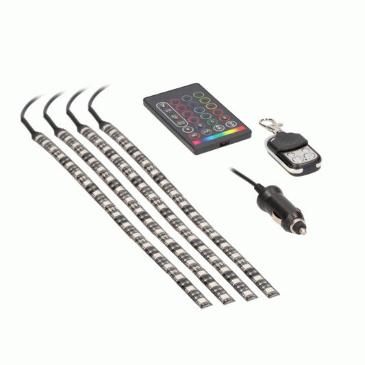 Metra DL-RGBK1 4 Pieces 12" RGB LED Interior Kit - 2 Remote Types