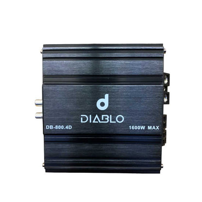 Diablo DB-800.4D 4-Channel 1600W Max Full-Range Super Mini Class-D Car Amplifier