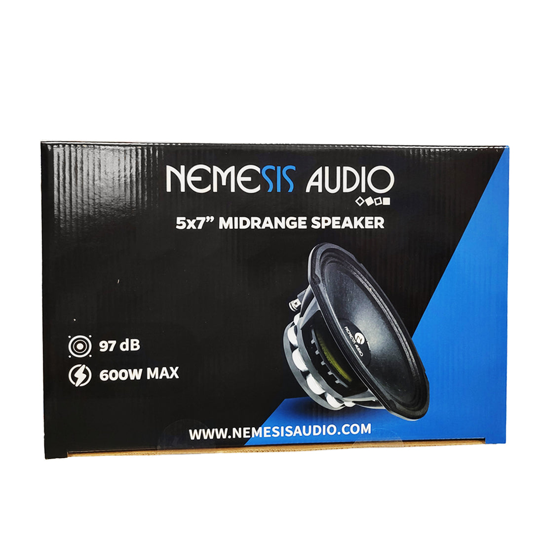 Nemesis Audio NEO-5.7COL 5" x 7" 600W Peak 4-Ohm Car Audio Midrange Speakers