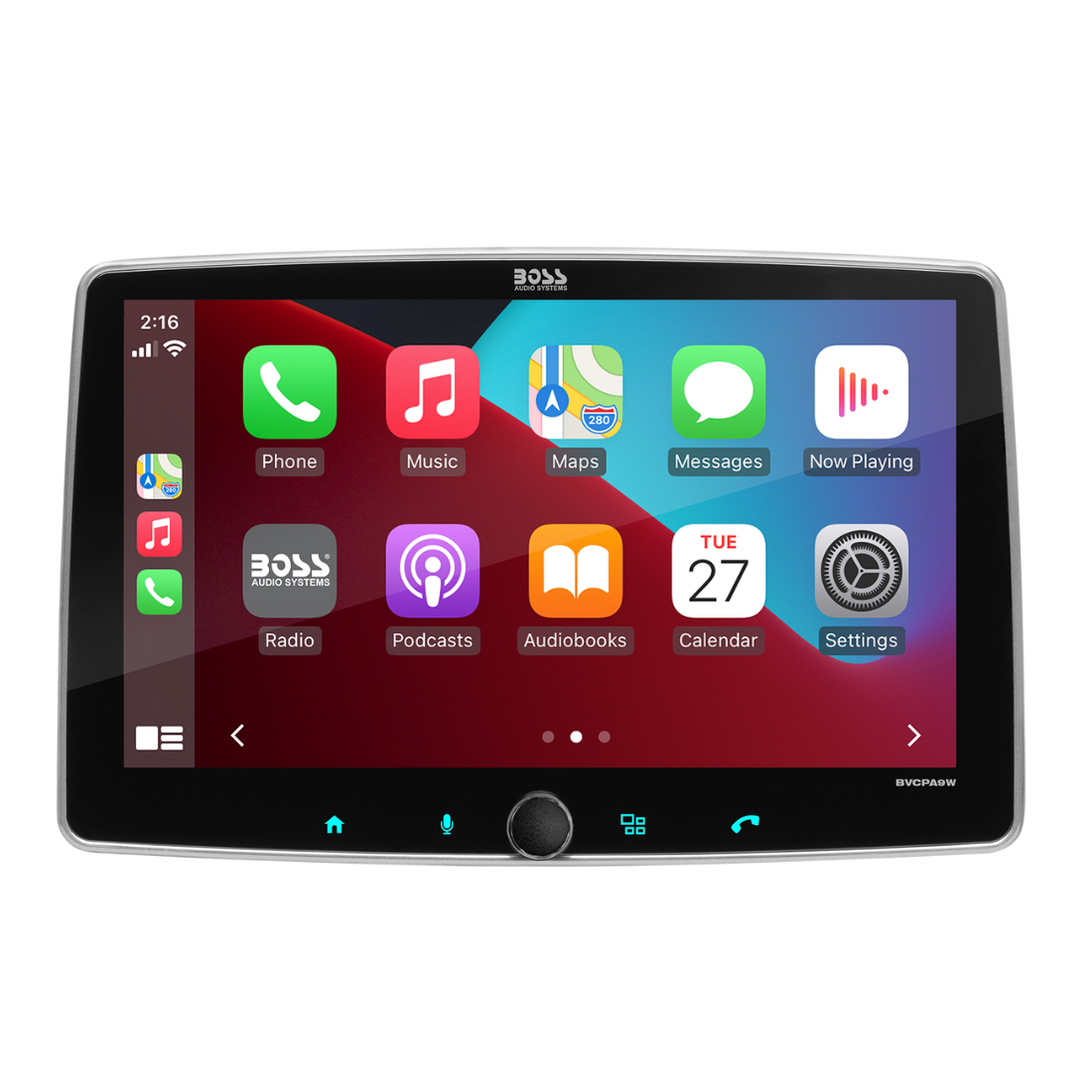 Boss Audio BVCPA9W 1-DIN Mechless Digital Multimedia Receiver w/ 9" Touchscreen