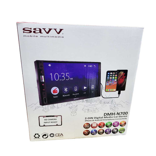 Savv DMH-N700 2-DIN 7" Digital Media Receiver with Android & iPhone Connectivity