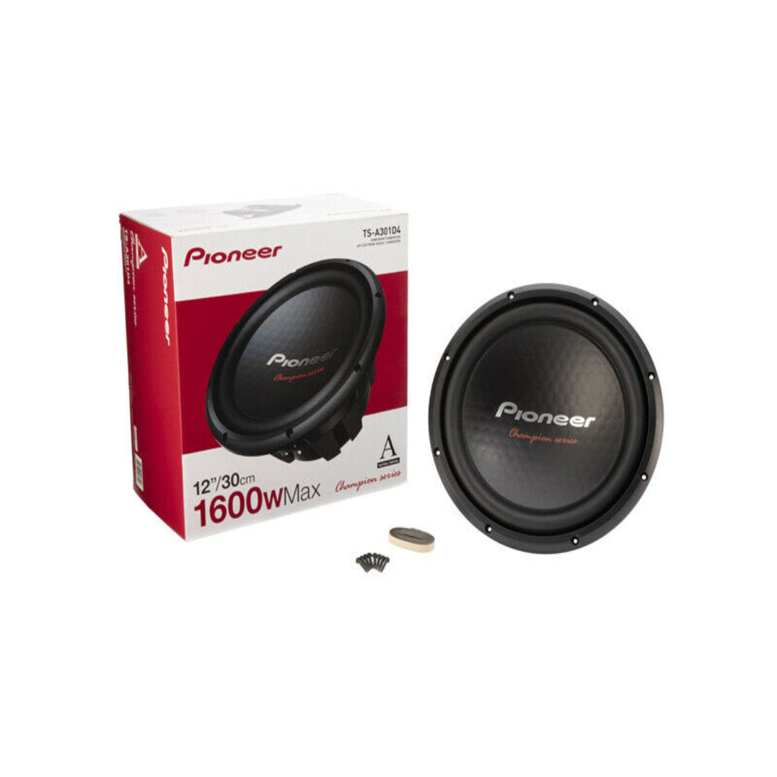 Pioneer TS-A301D4 12" 1600W Max Dual 4-Ohm Voice Coil DVC Car Audio Subwoofer