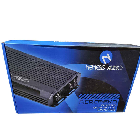 Nemesis Audio FIERCE-6KD 1-CH Monoblock 6000W Max Class-D Car Amplifier