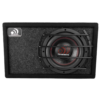 Massive Audio BG-6 6.5" 500W Max 2-Ohm Pre-Loaded Subwoofer in Ported Enclosure