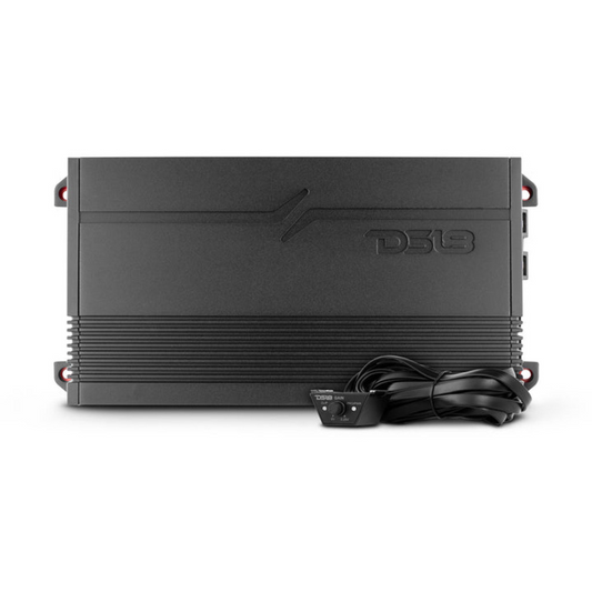 DS18 G1800.1D 1CH Monoblock 1800W Max Class-D Car Amplifier w/ Bass Control Knob