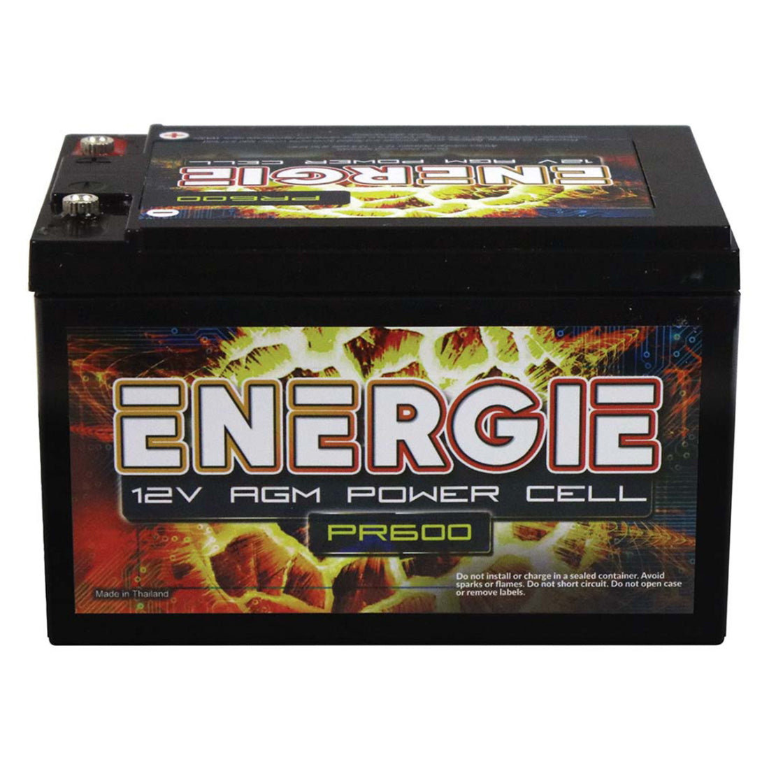 Energie PR600 600 Watts 12 Volts Car Audio Power Cell Battery W/ Reversed Posts