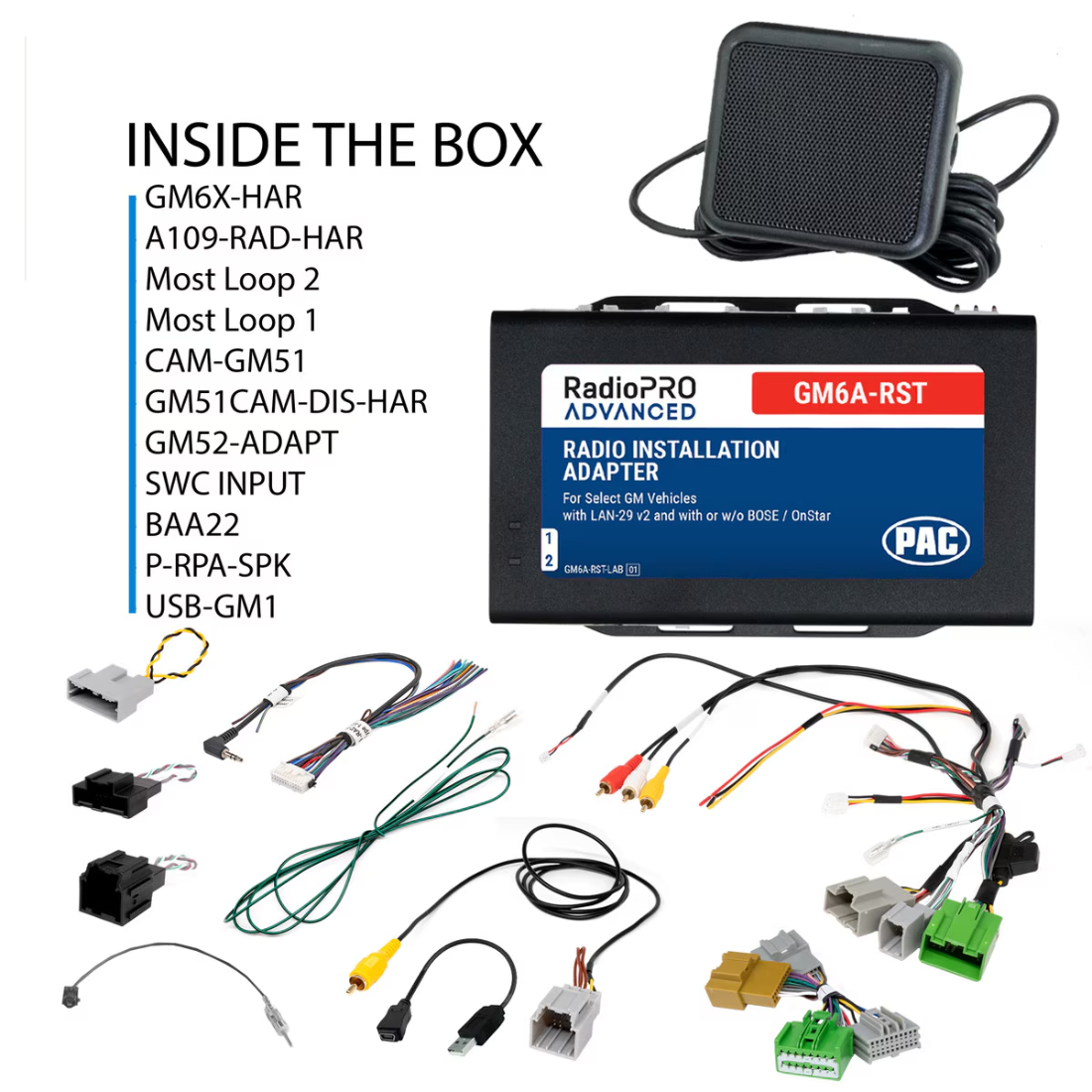 PAC GM6A-RST RadioPRO Advanced Data Interface for Select 2014-2019 GM Vehicles