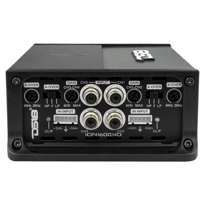 DS18 ION1600.4D 4-Channel 4800W Peak Full-Range Class-D Compact Car Amplifier