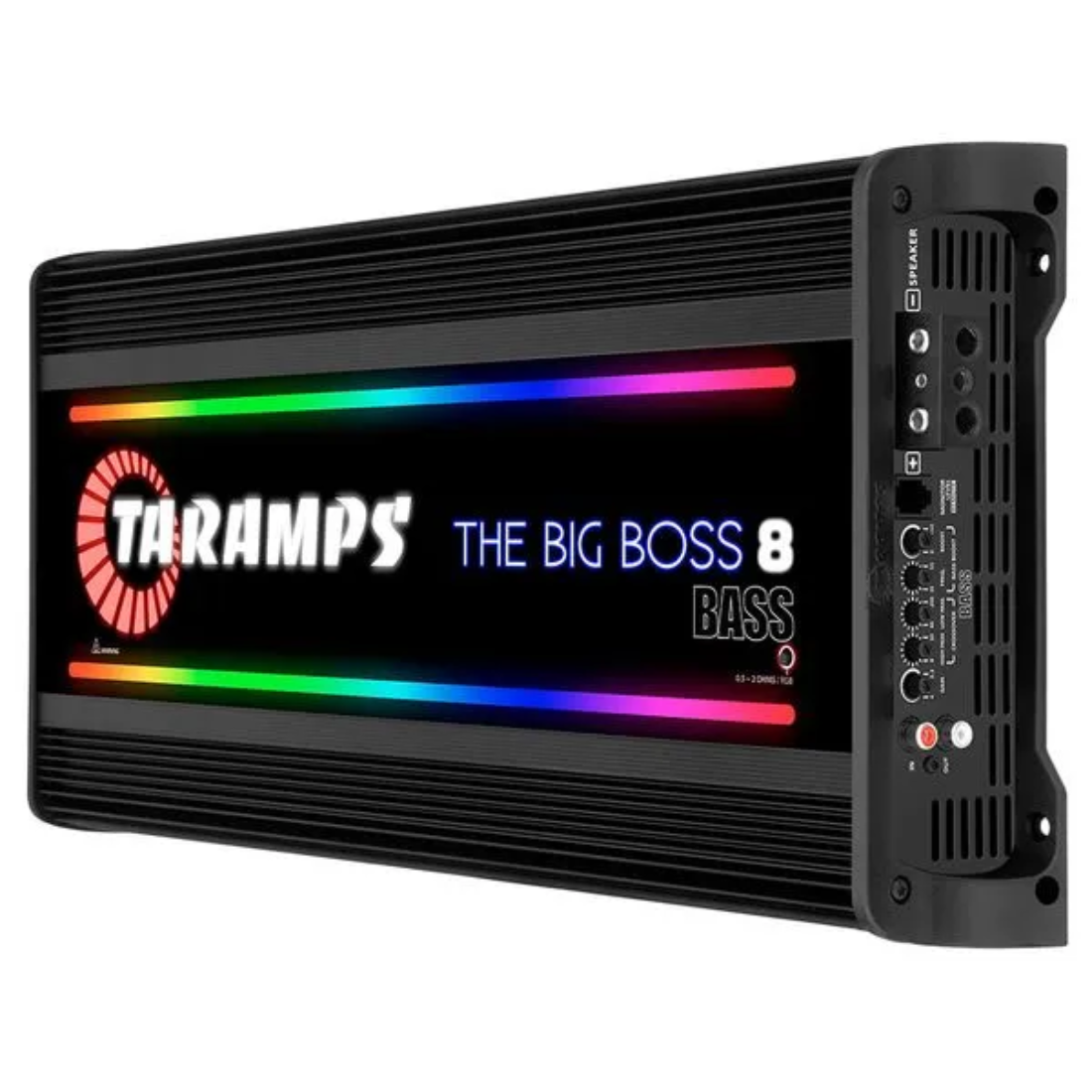 Taramps THE BIG BOSS 8 BASS BLACK 1-CH 8000W RMS 0.5 - 2 Ohms RGB Car Amplifier