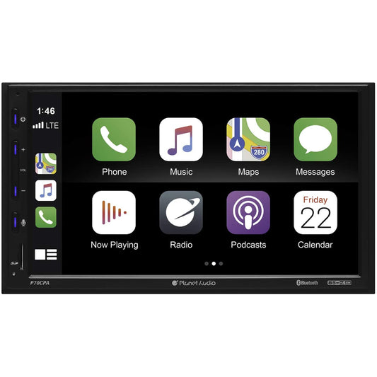 Planet Audio P70CPA 2-DIN Bluetooth Mechless Multimedia 7" Touchscreen Receiver