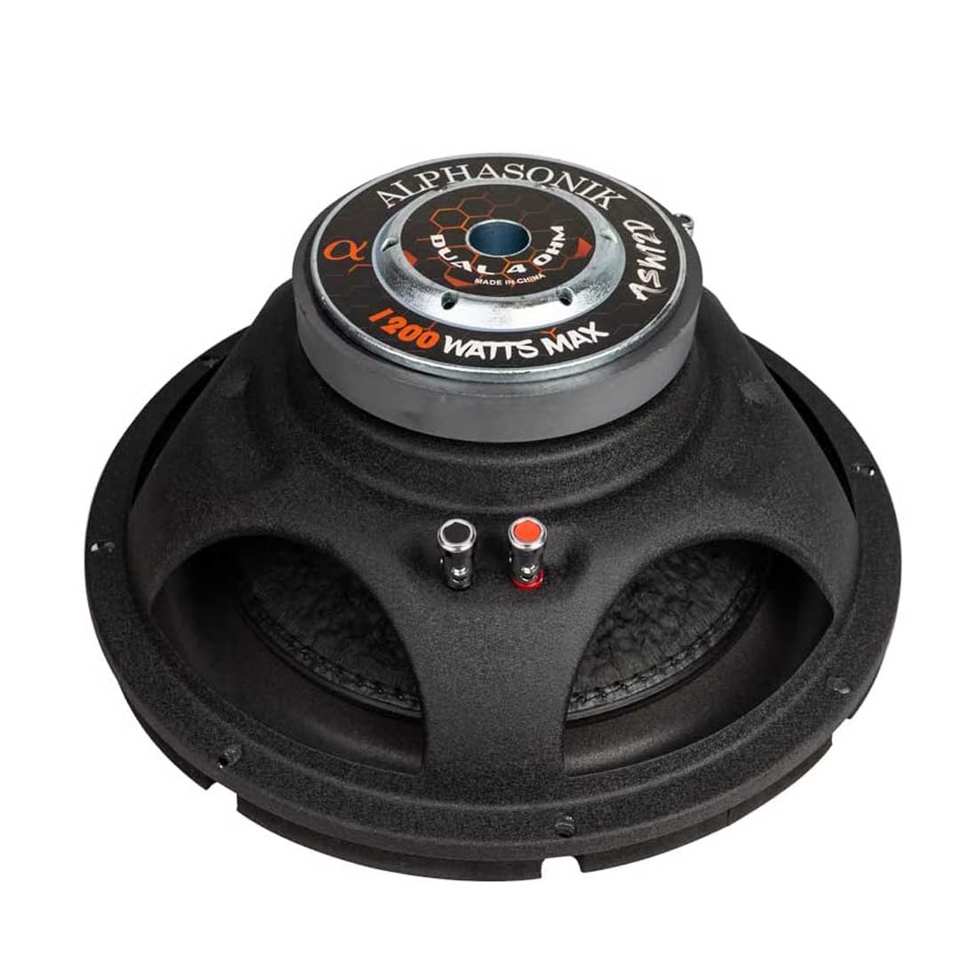 Alphasonik ASW12D 12" 1200W Max Dual 4-Ohm Voice Coil DVC Car Audio Subwoofer