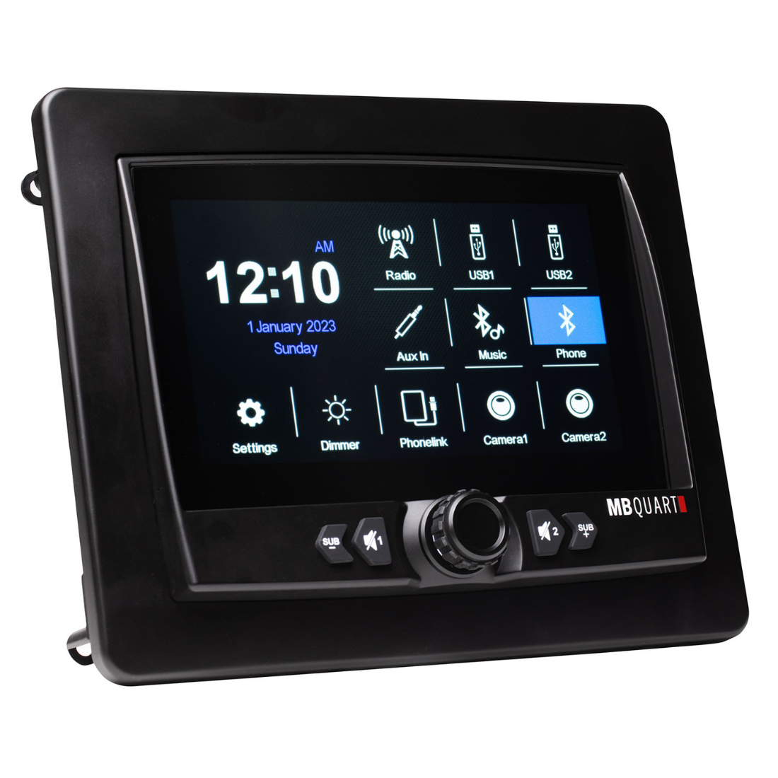 MB Quart GMR7V1 7" Touchscreen Bluetooth / CarPlay Marine Digital Media Receiver