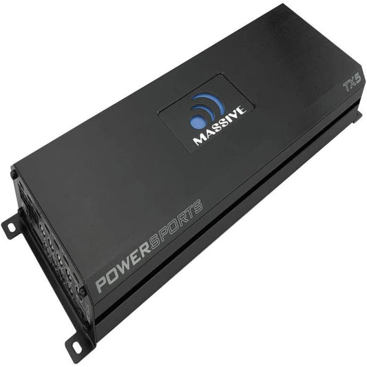 Massive Audio TX5 - 120 Watts RMS X 4 + 300 Watts @ Ohm Full Range Bluetooth 5-CH Marine Amplifier