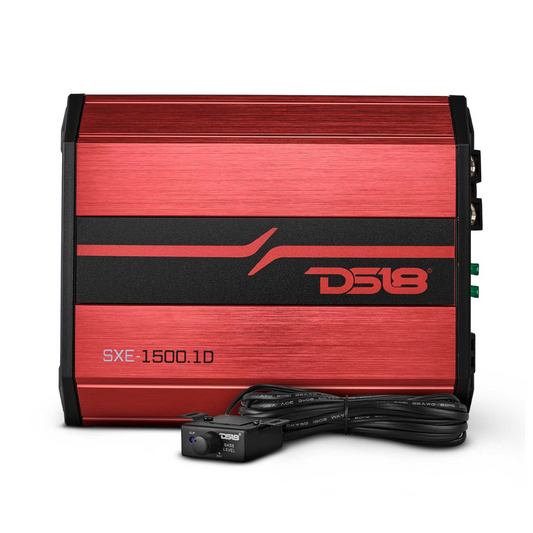 DS18 SXE-1500.1D/RD 1-CH Monoblock 1500W Peak Class-D Compact Amplifier (RED)