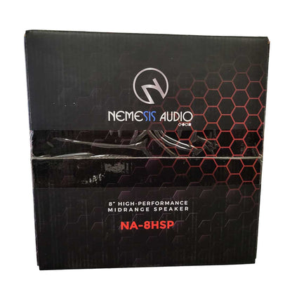 Nemesis Audio NA-8HSP 8" 180 Watts RMS 4-Ohm Car Audio Mid-Range Speaker