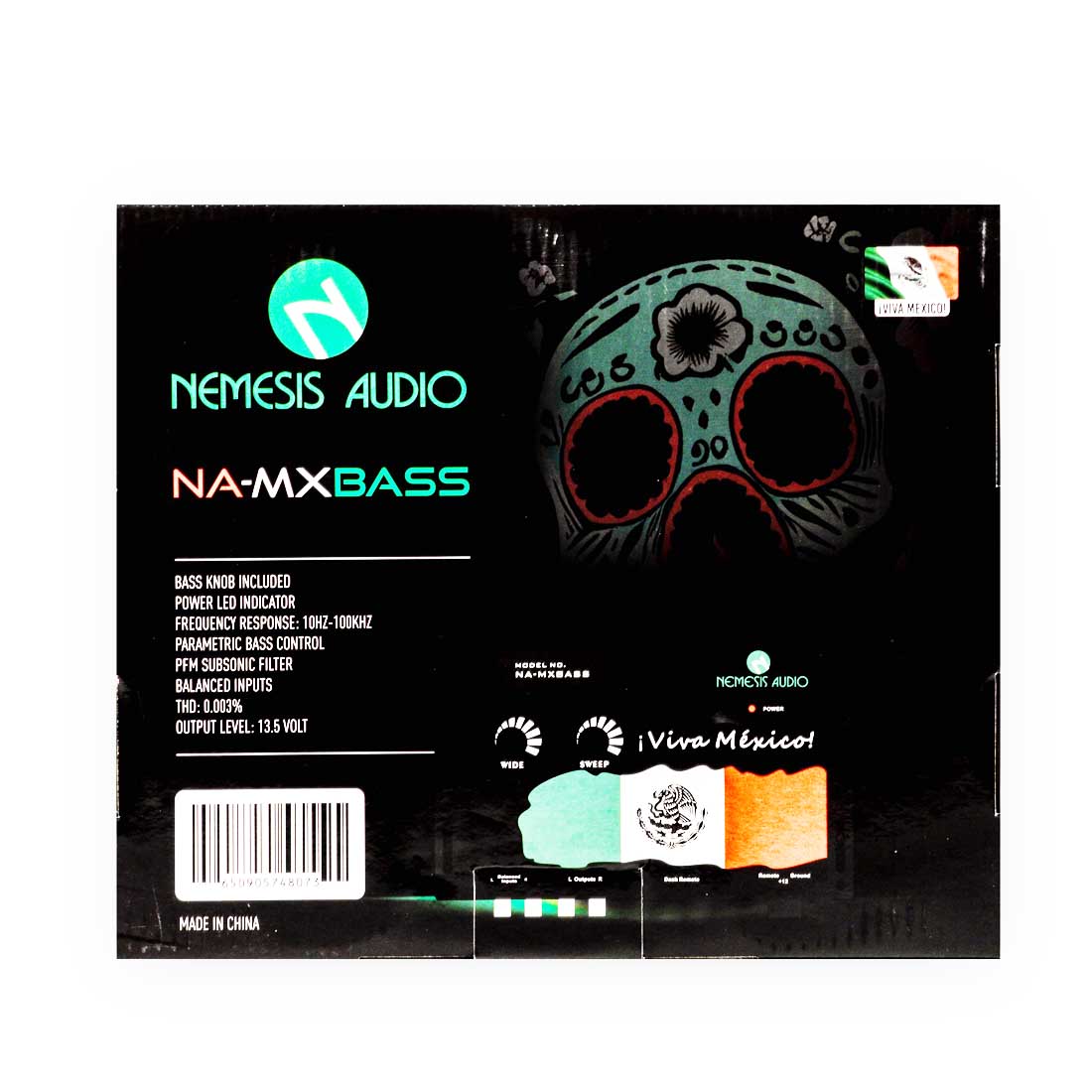 Nemesis Audio NA-MXBASS Car Digital Bass Processor w/ Bass Knob (Mexico Edition)