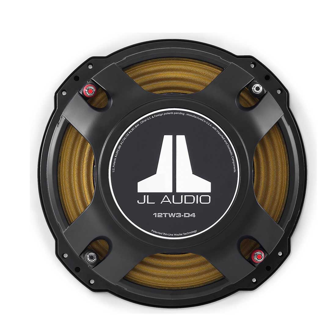 JL Audio 12TW3-D4 12" 400W RMS Dual 4-Ohm Voice Coil DVC Shallow Mount Subwoofer