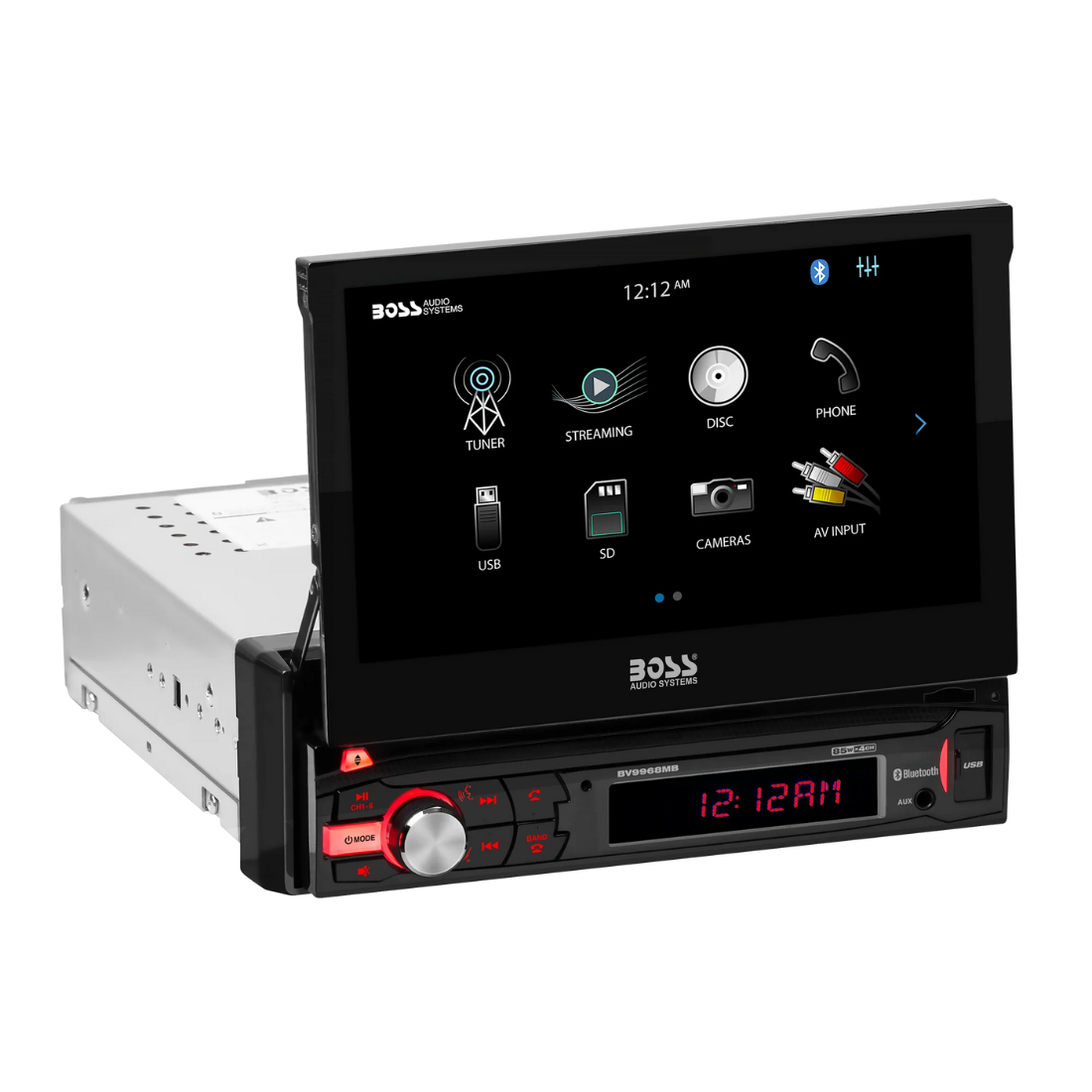 Boss Audio BV9968MB 1-DIN 7" Touchscreen Bluetooth USB Digital Media Receiver