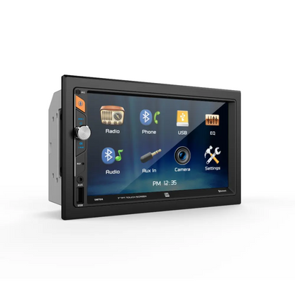 Dual DM724 2-DIN 7" Touchscreen Bluetooth Mechless Digital Multimedia Receiver