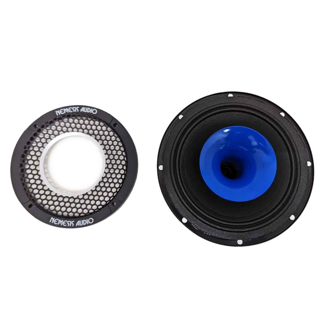 Nemesis Audio NA-6.5HSP 6.5" 180W RMS 4-Ohm Car Midrange Speaker w/ Horn Tweeter