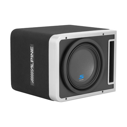 Alpine S-SB10V 10" 600W RMS Linkable Ported Car Audio Subwoofer Enclosure